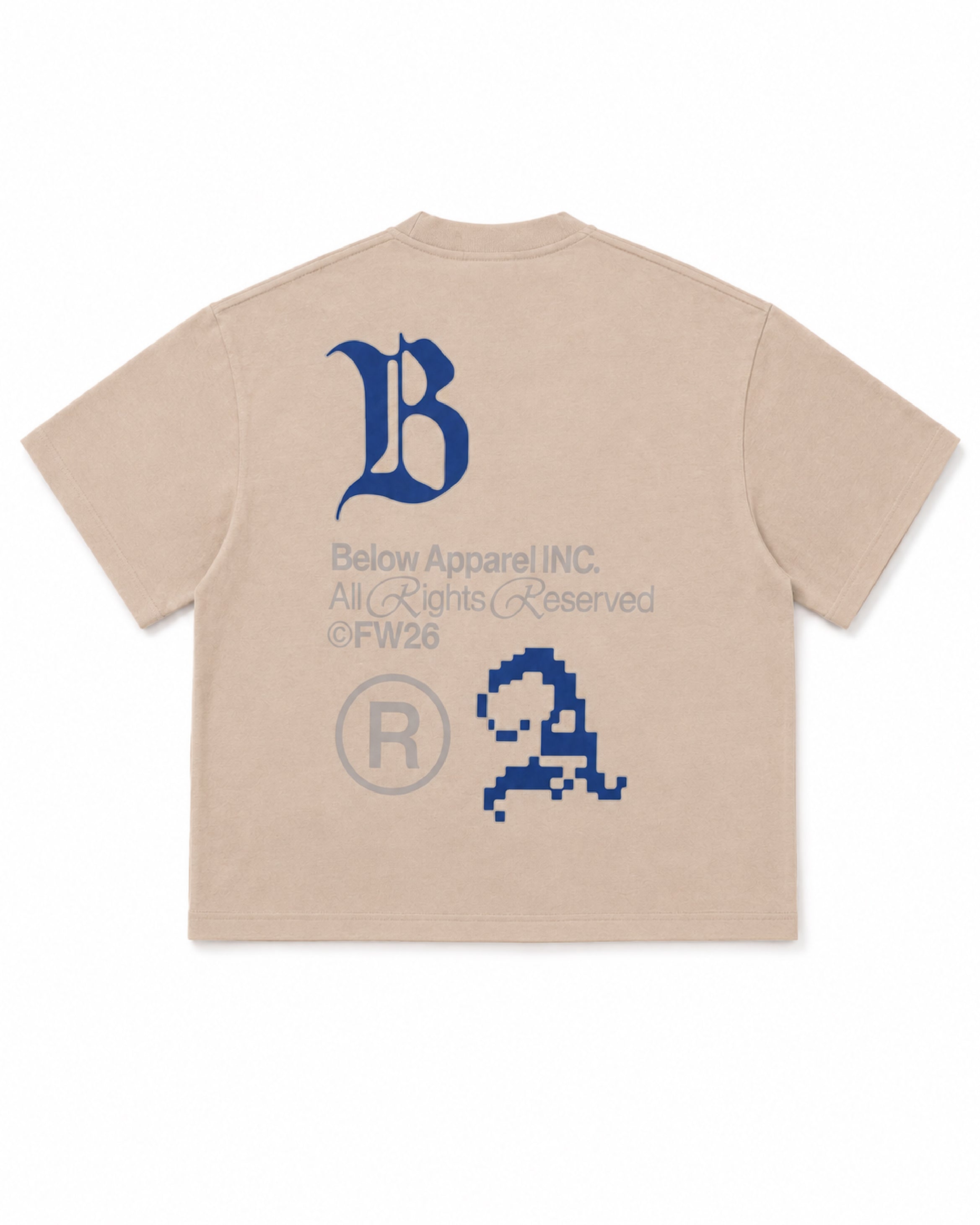 BOXY FIT TSHIRT CORPORAZIONE TAUPE