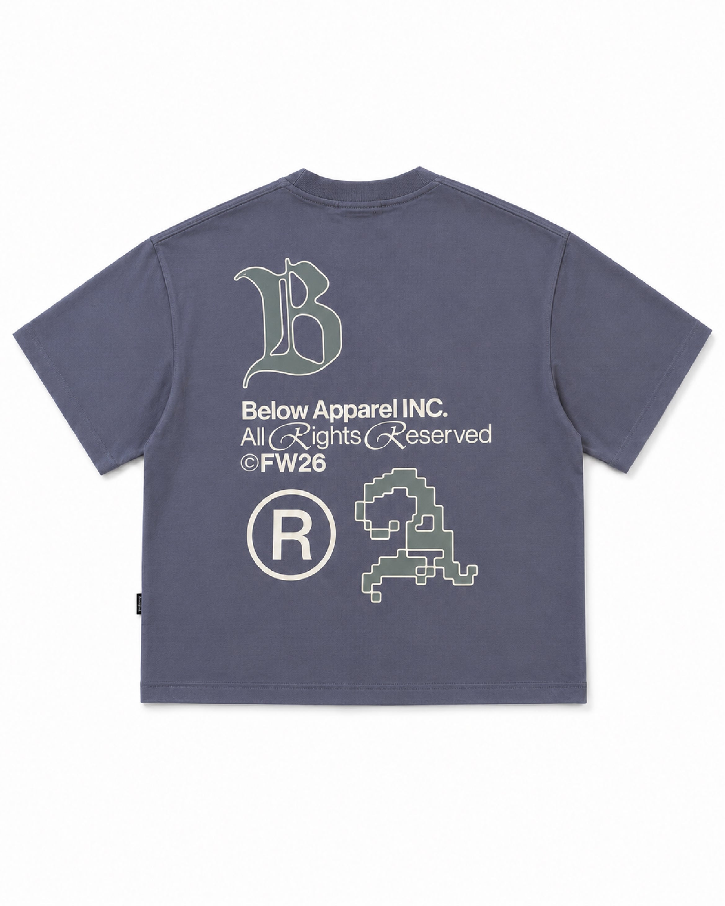 BOXY FIT TSHIRT CORPORAZIONE DARK GREY