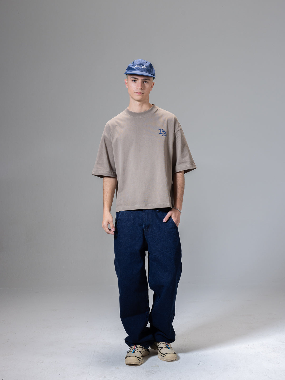 BOXY FIT TSHIRT CORPORAZIONE TAUPE