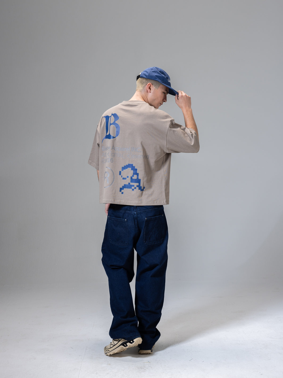 BOXY FIT TSHIRT CORPORAZIONE TAUPE