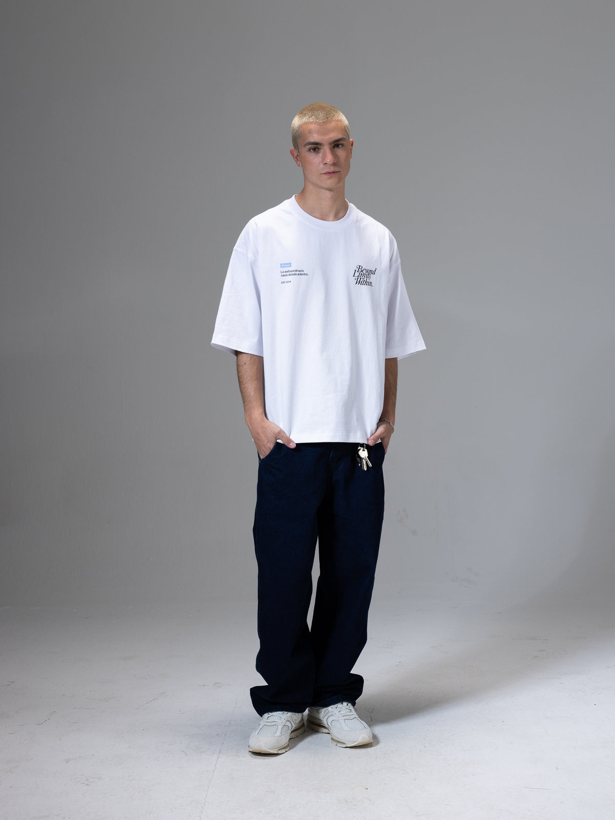 BOXY FIT TSHIRT SIGLA WHITE