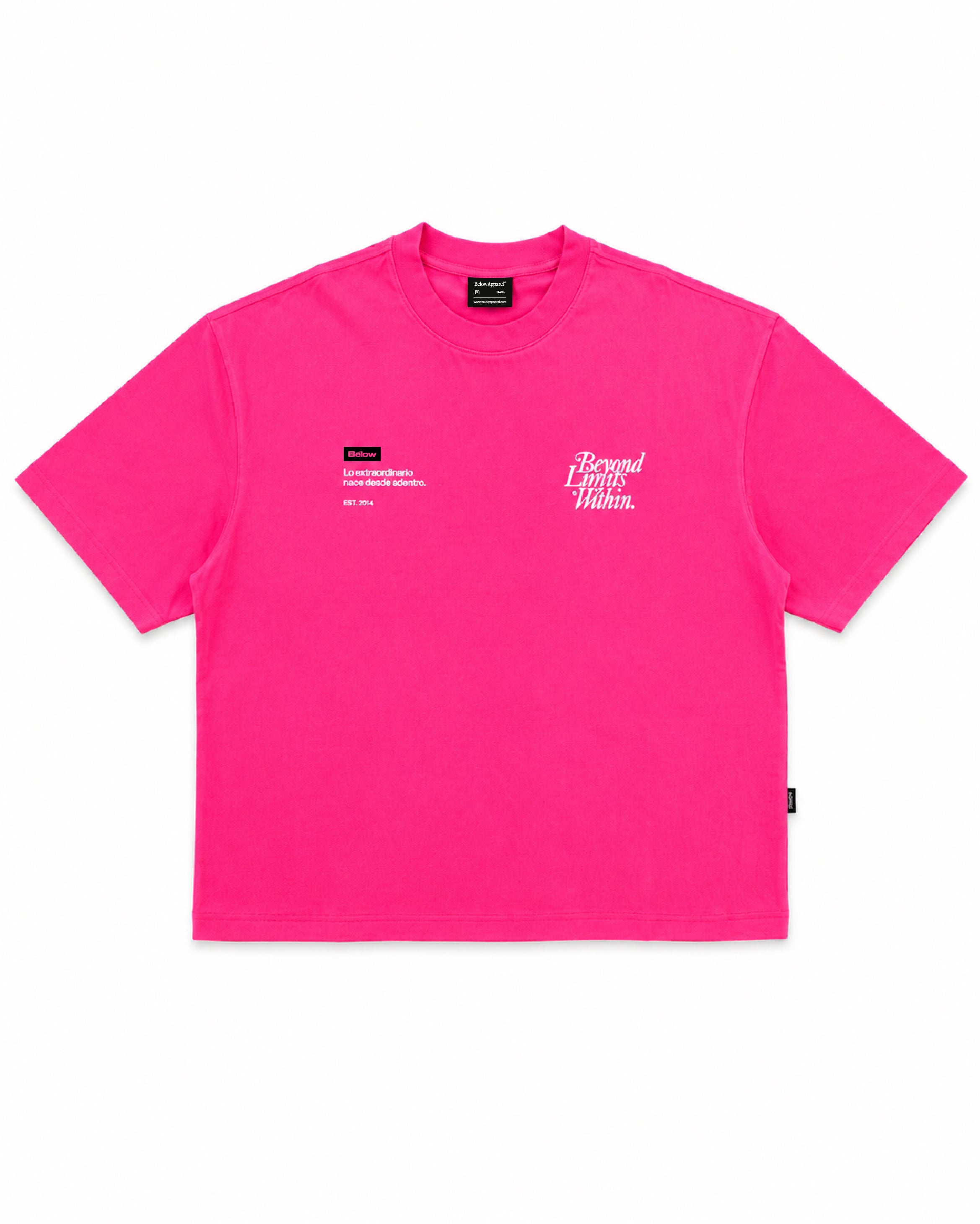 BOXY FIT TSHIRT SIGLA FUCSIA