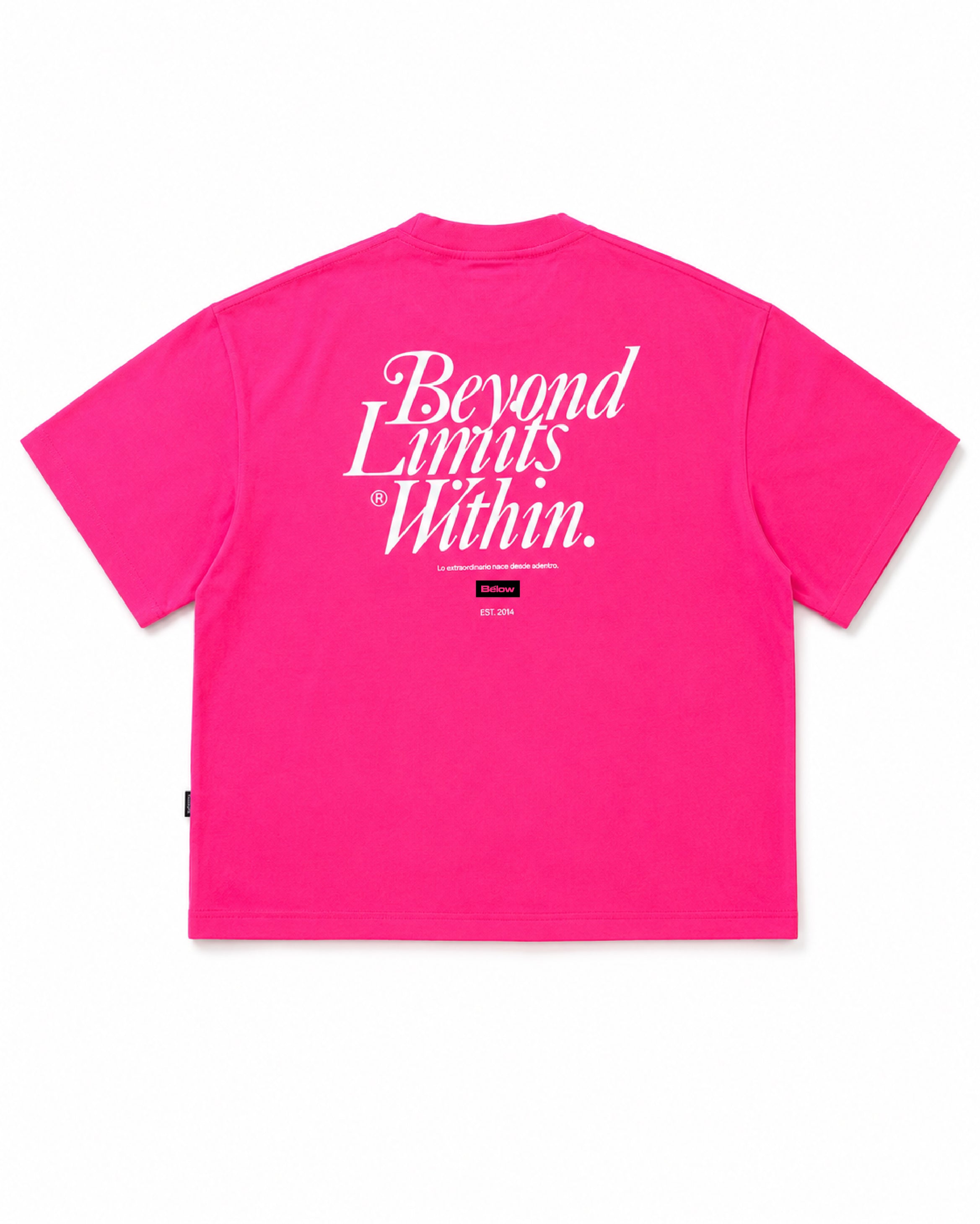 BOXY FIT TSHIRT SIGLA FUCSIA