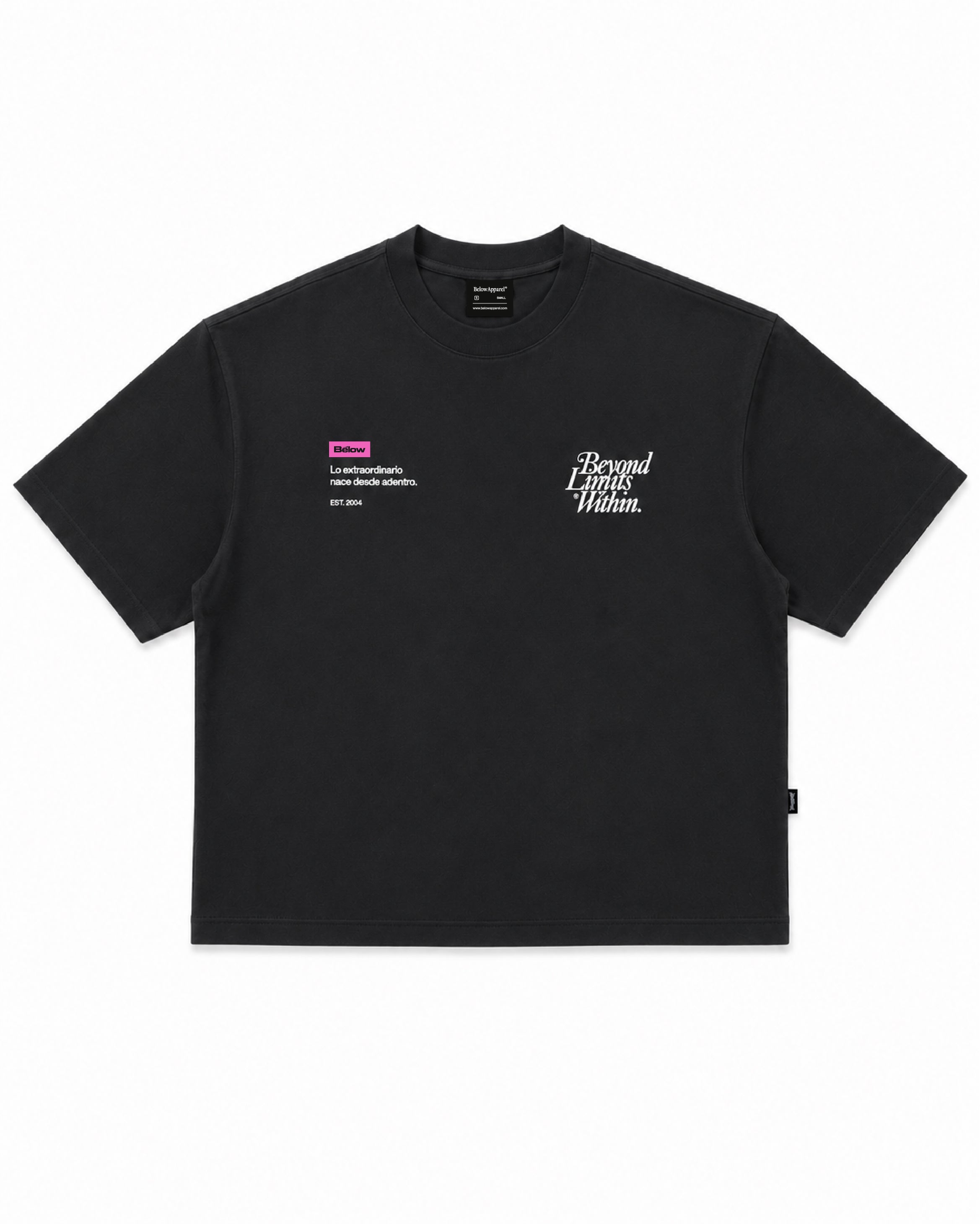 BOXY FIT TSHIRT SIGLA BLACK