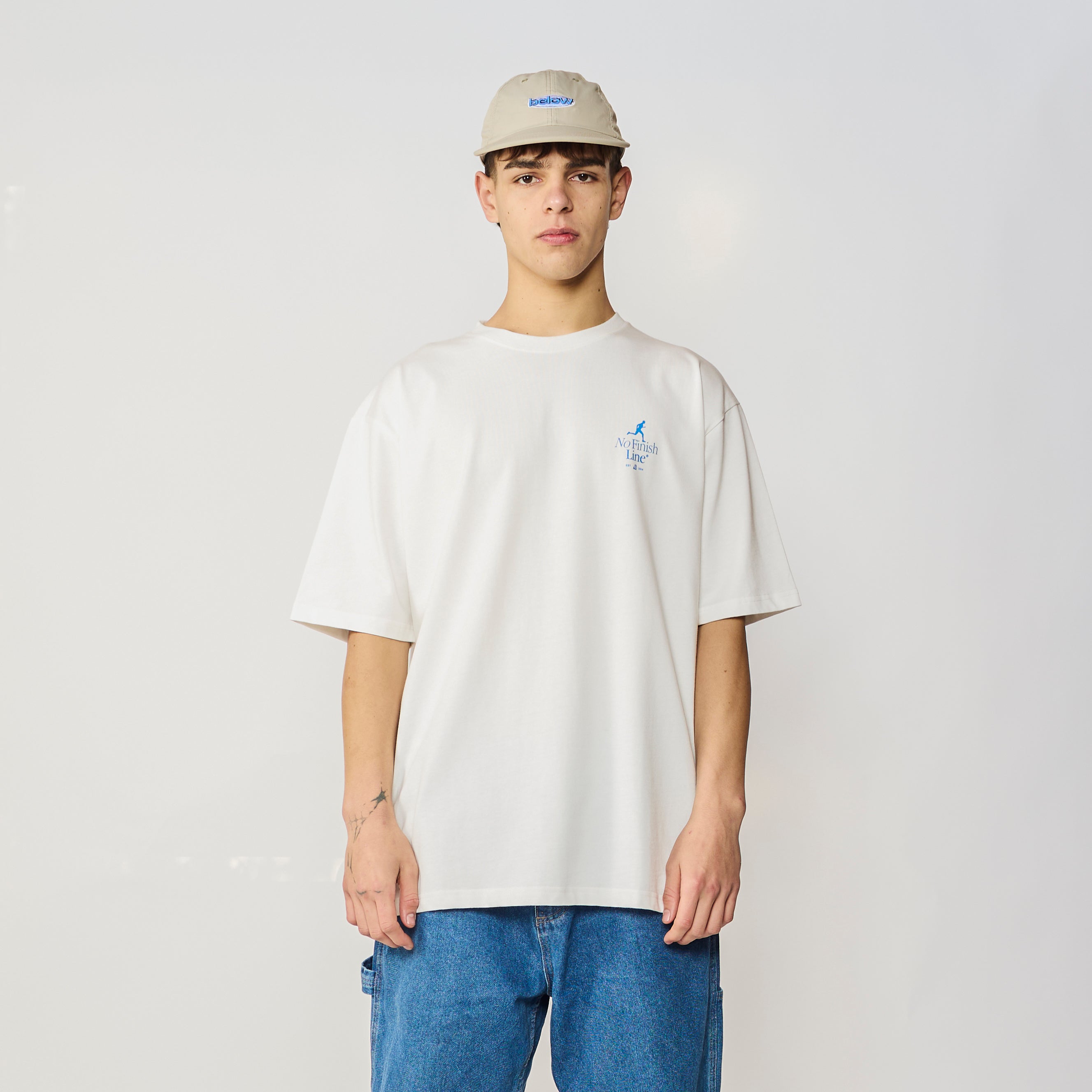 BASIC TSHIRT NO FINISH LINE WHITE