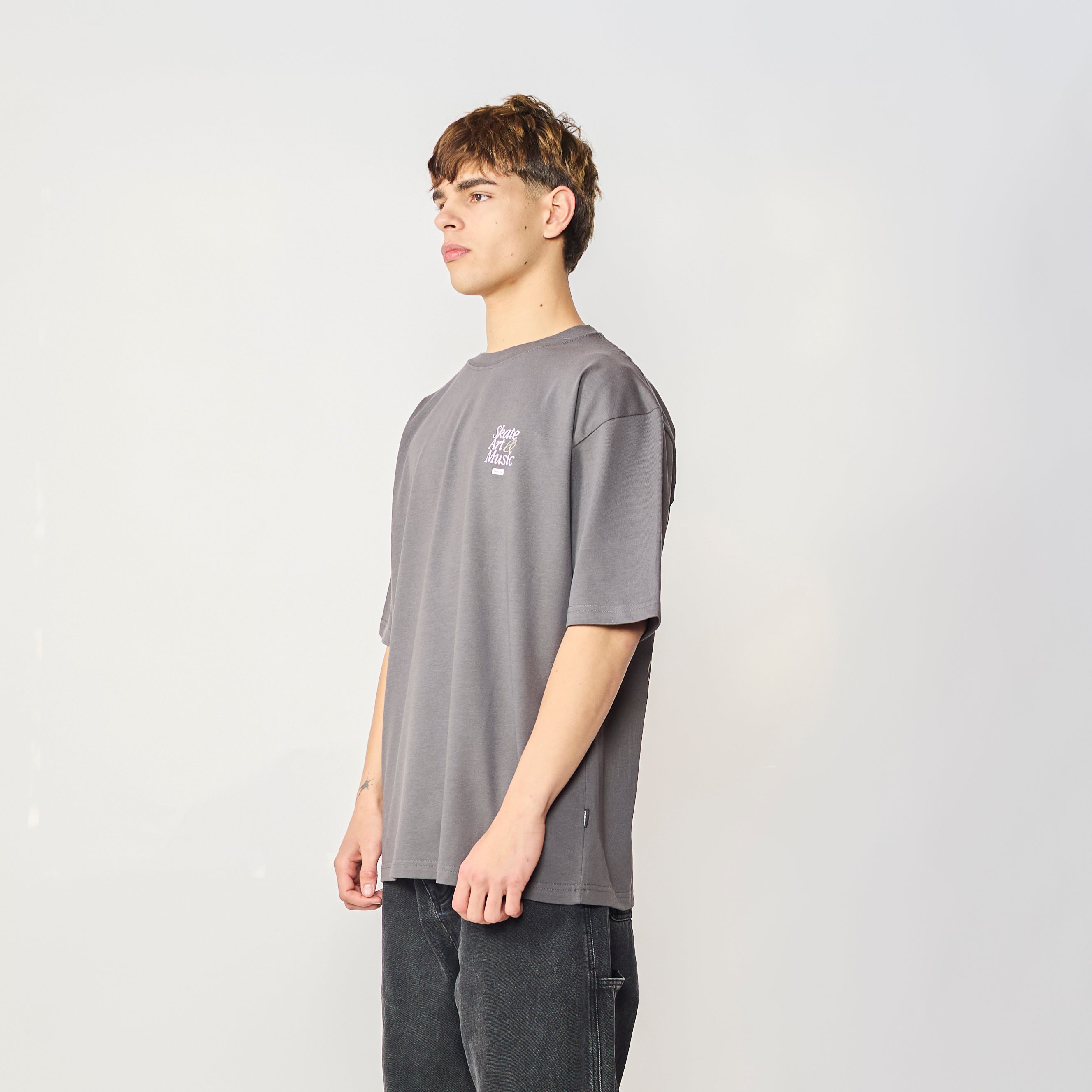 BASIC TSHIRT SAM DARK GREY