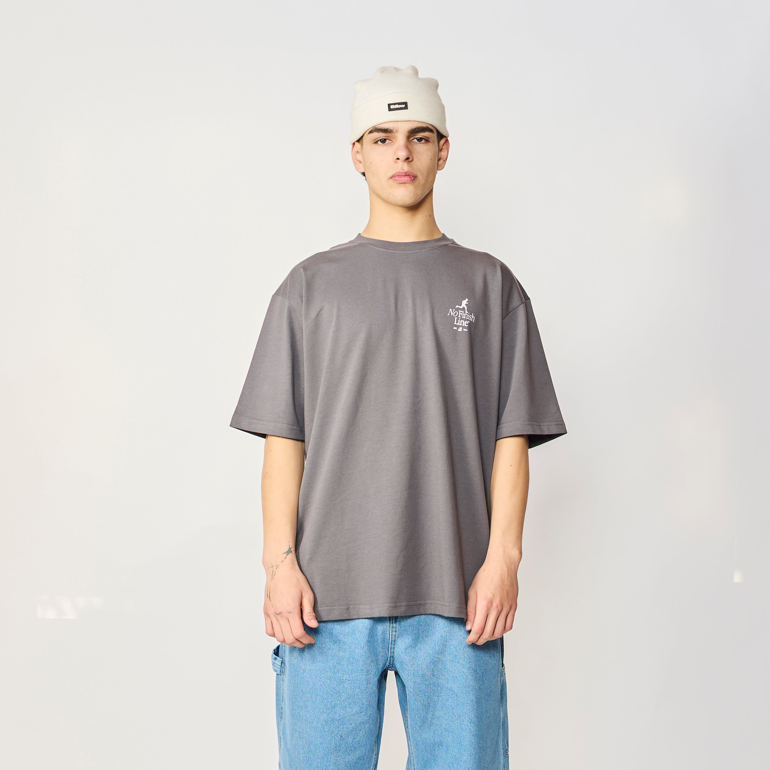 BASIC TSHIRT NO FINISH LINE DARK GREY