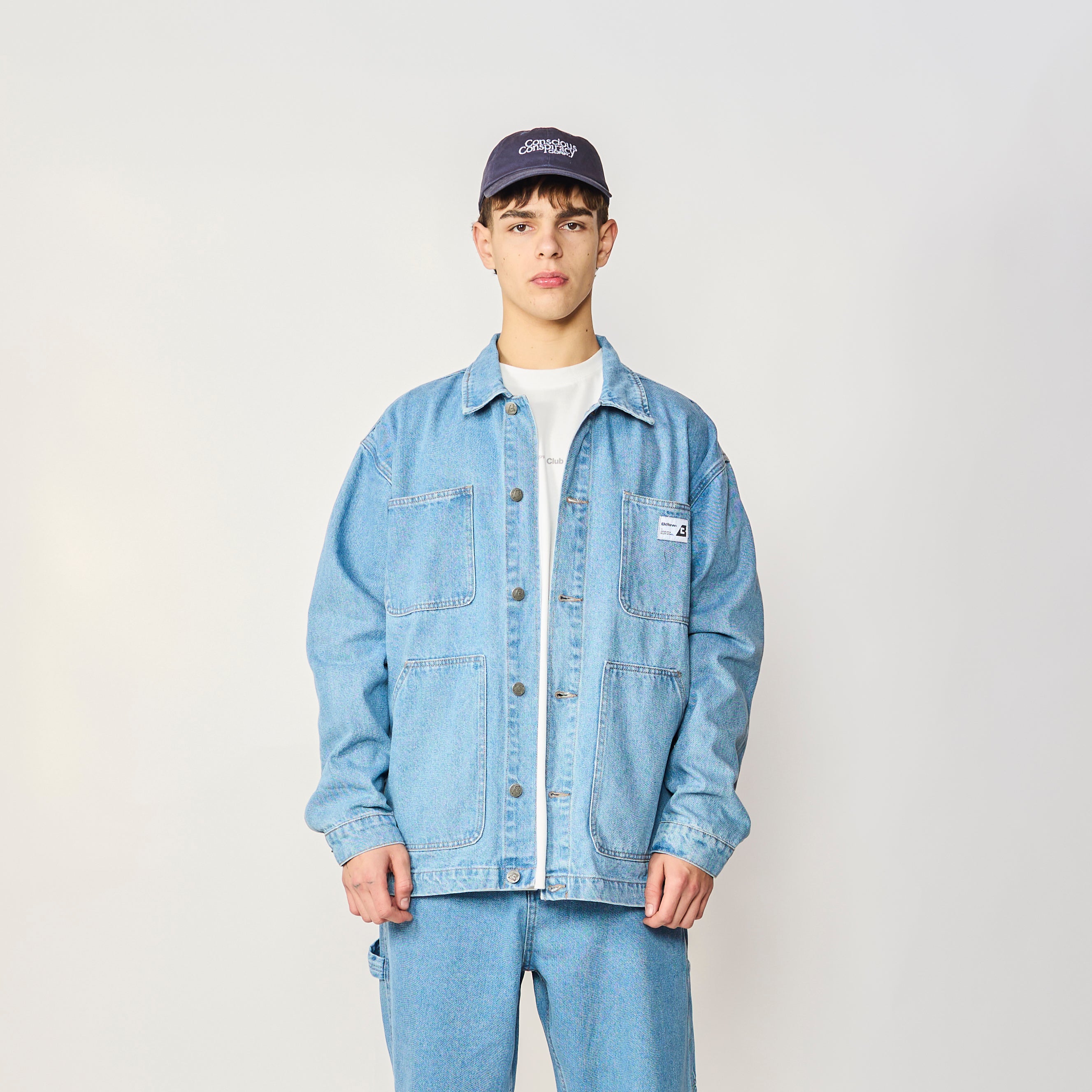 DENIM JACKET FOUR LIGHT BLUE