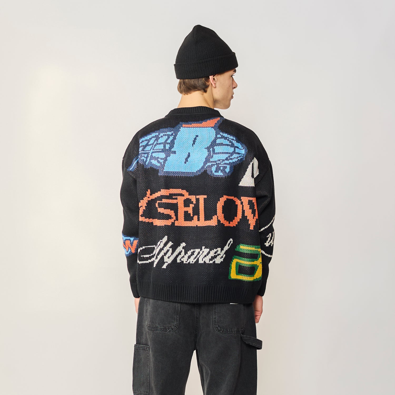 SWEATER MARQUE BLACK