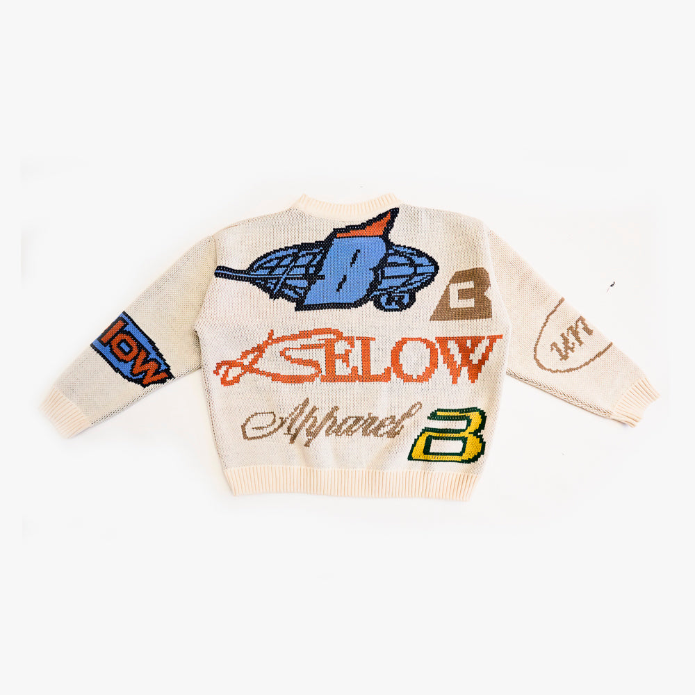 SWEATER MARQUE MARFIL