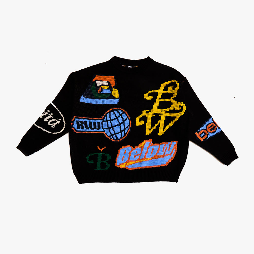 SWEATER MARQUE BLACK