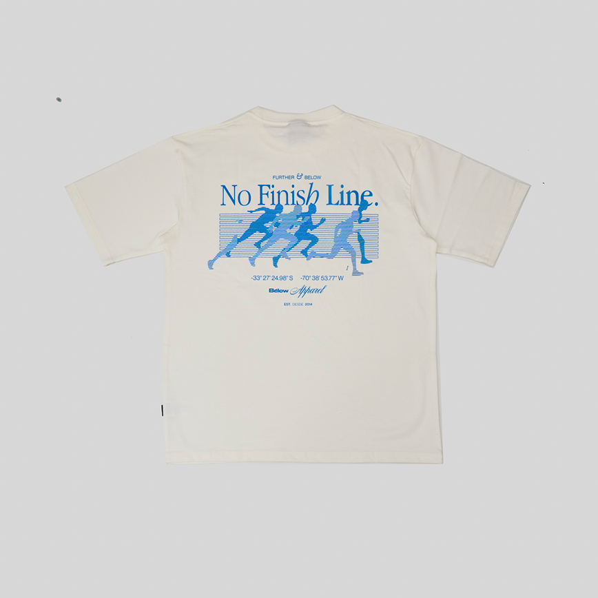 BASIC TSHIRT NO FINISH LINE WHITE