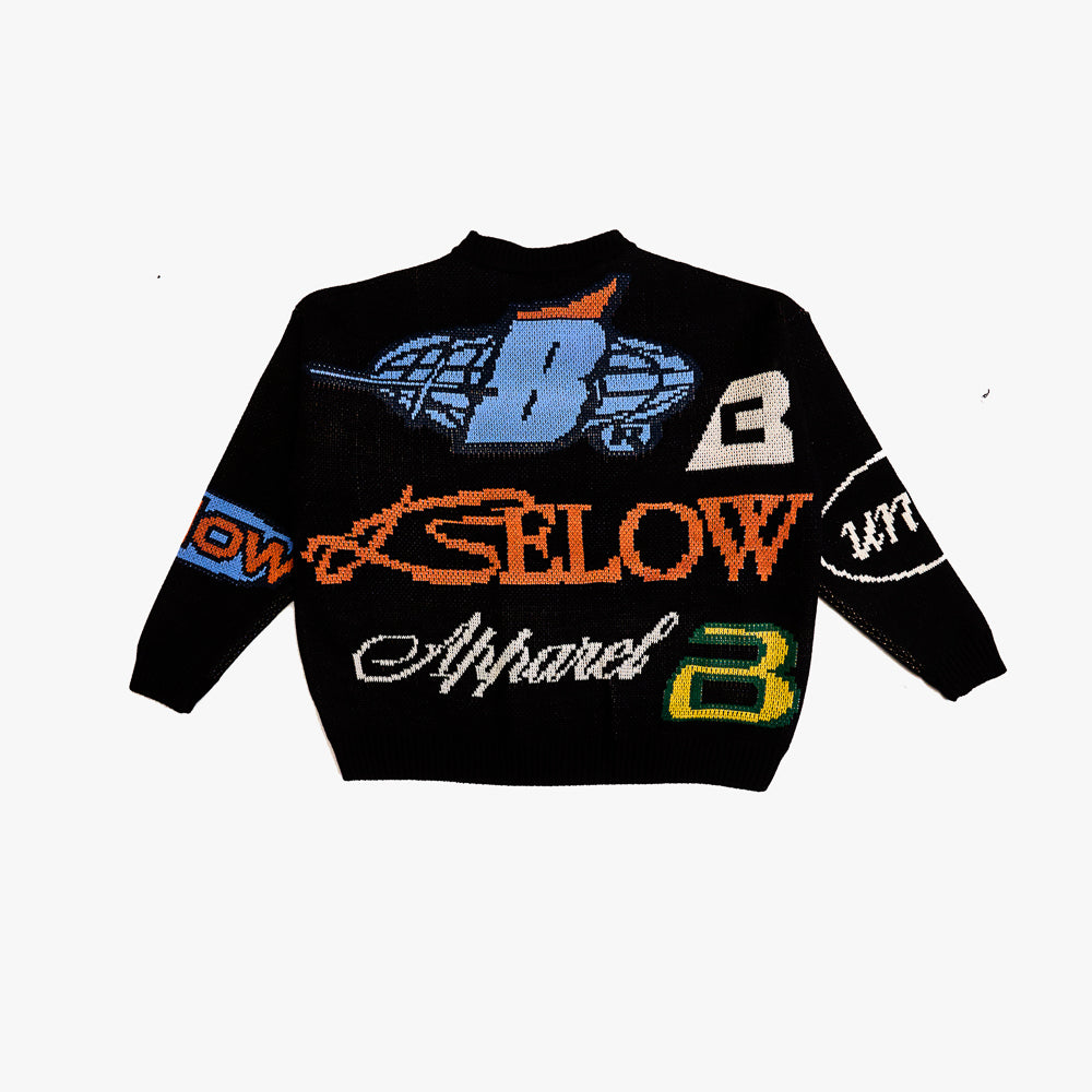 SWEATER MARQUE BLACK
